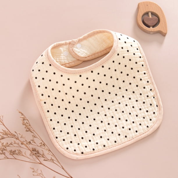 5 different patterns Baby Bibs for Drooling for Boys Girls featuring charming elements like hearts(23*33cm)