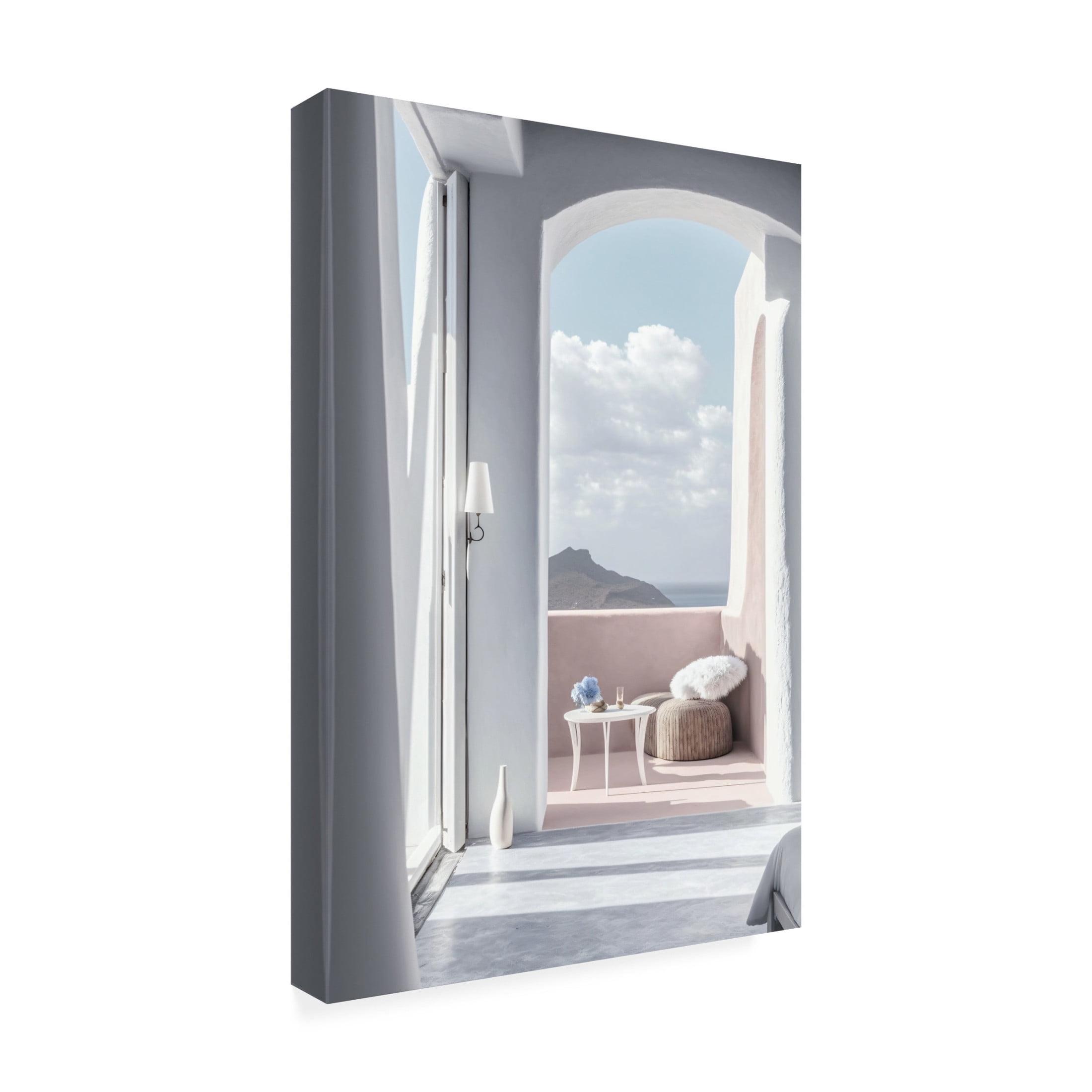 Canvas Wall Art - Ray Heere 'Architectural Photography Balconies 9' Wall Art for Living Room, Bedroom, or Office Décor by Trademark Fine Art - 16 x 24 Inches