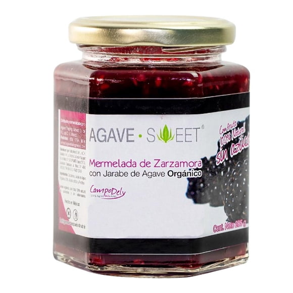 Mermelada Agave Sweet De Zarzamora Con Jarabe De Agave 285g