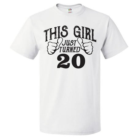 20th Birthday Gift For 20 Year Old This Girl Turned 20 T Shirt