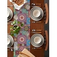 thumbnail image 2 of Ethnic Style Egyptian Pattern Table Runner Wedding Decor Table Runner Holiday Dining Table Decor Linen Tablecloth, 2 of 6