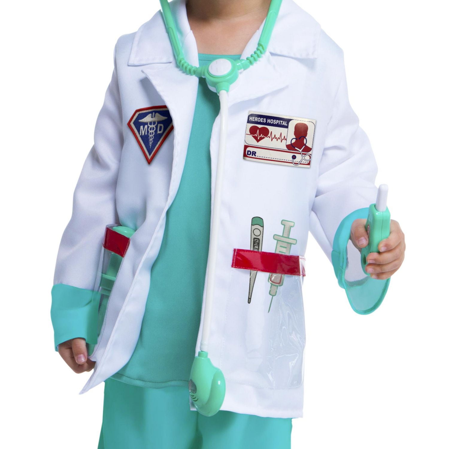 Costume de médecin charmant pour tout-petits 3-4T.