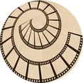 thumbnail image 1 of Ahgly Company Machine Washable Indoor Round Transitional Copper Brown Area Rugs, 7' Round, 1 of 7