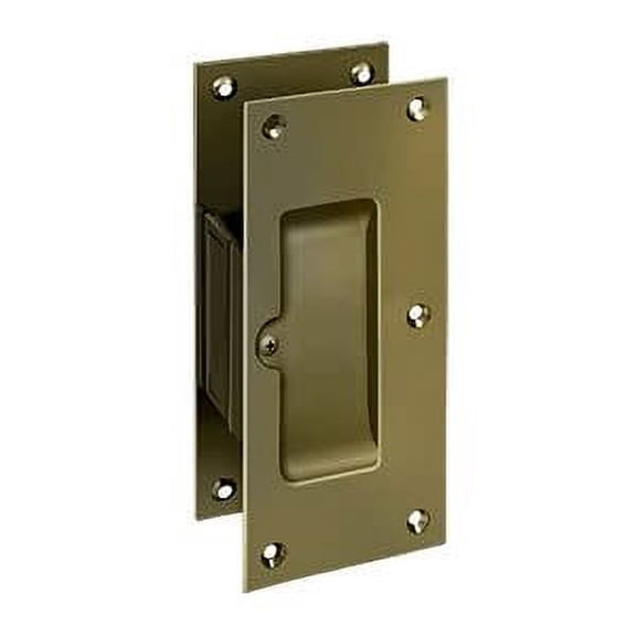 Deltana SDP60U5 6 in. Passage Decorative Pocket Lock, Antique