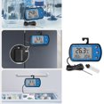 thumbnail image 4 of Monitor de temperatura digital impermeable del termómetro del refrigerador W/espalda magnética Feliz Sencillez, 4 of 5