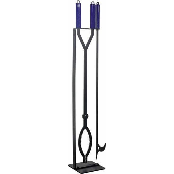 CKLT Heavy Duty Fire Pit Tools Set with 40" Fire Poker and Large Fireplace Tool Set