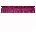 thumbnail image 2 of pintuck taffeta window valance 52 wide fuchsia, 2 of 2