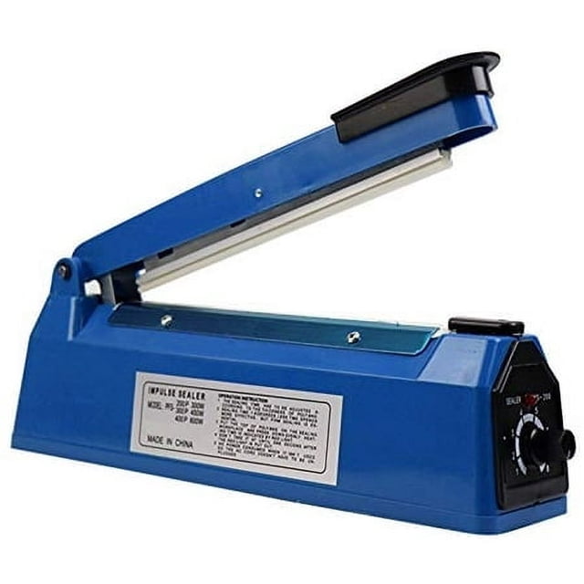 Impulse Heat Sealer Manual Bags Sealer Heat Sealing Machine 12 Inch Impulse Sealer Machine for Plastic Bags PE PP Bags with Extra Replace Element Grip