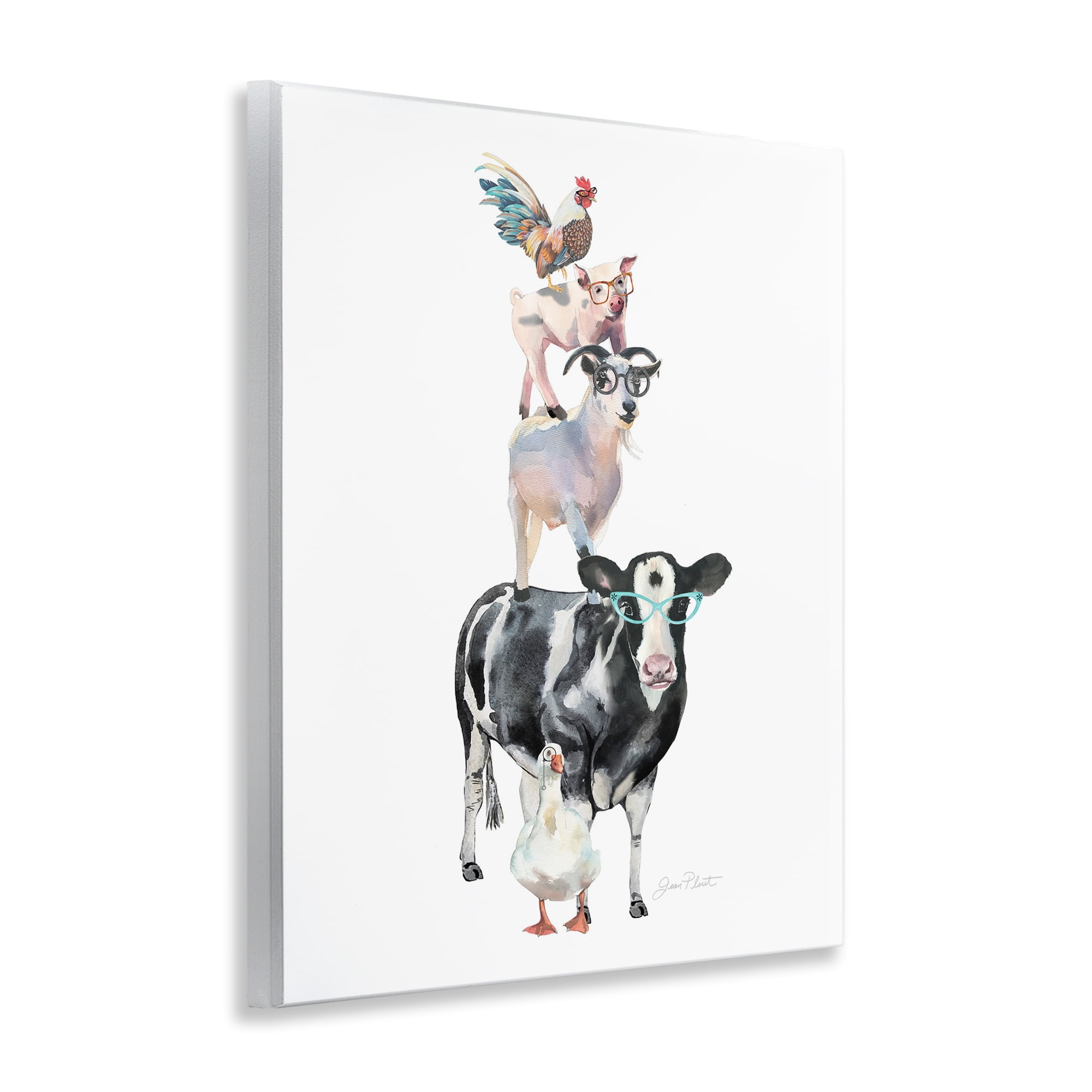 Farm Animal Family Wall Plaque Art, design by Jean Plout