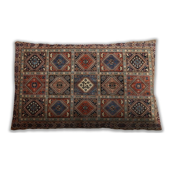 Ahgly Company Indoor Rectangular Traditional Lumbar Throw Pillow, 13 inch by 19 inch