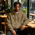 thumbnail image 4 of Hoodies for Mens Casual Fleece Hooded Sweatshirts Basic Solid Spring Fall Outfits Long Sleeve Pullover Sport Hoodie with Kangaroo Pocket, 4 of 7