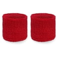 thumbnail image 2 of COUVER Cotton Terry Sport Wristbands Red Unisex One Size 2 Pairs, 2 of 8