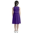 thumbnail image 4 of Alvivi Flower Girls Dress Sequined Lace Chiffon Princess Party Ball Gown 2-16 Purple 14, 4 of 7