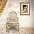 thumbnail image 3 of Tsukioka Yoshitoshi 18x24 Gold Ornate Framed and Double Matted Museum Art Print Titled - Soga No Goro Tokimune Held Back by Gosho No Goromaru (1886), 3 of 4