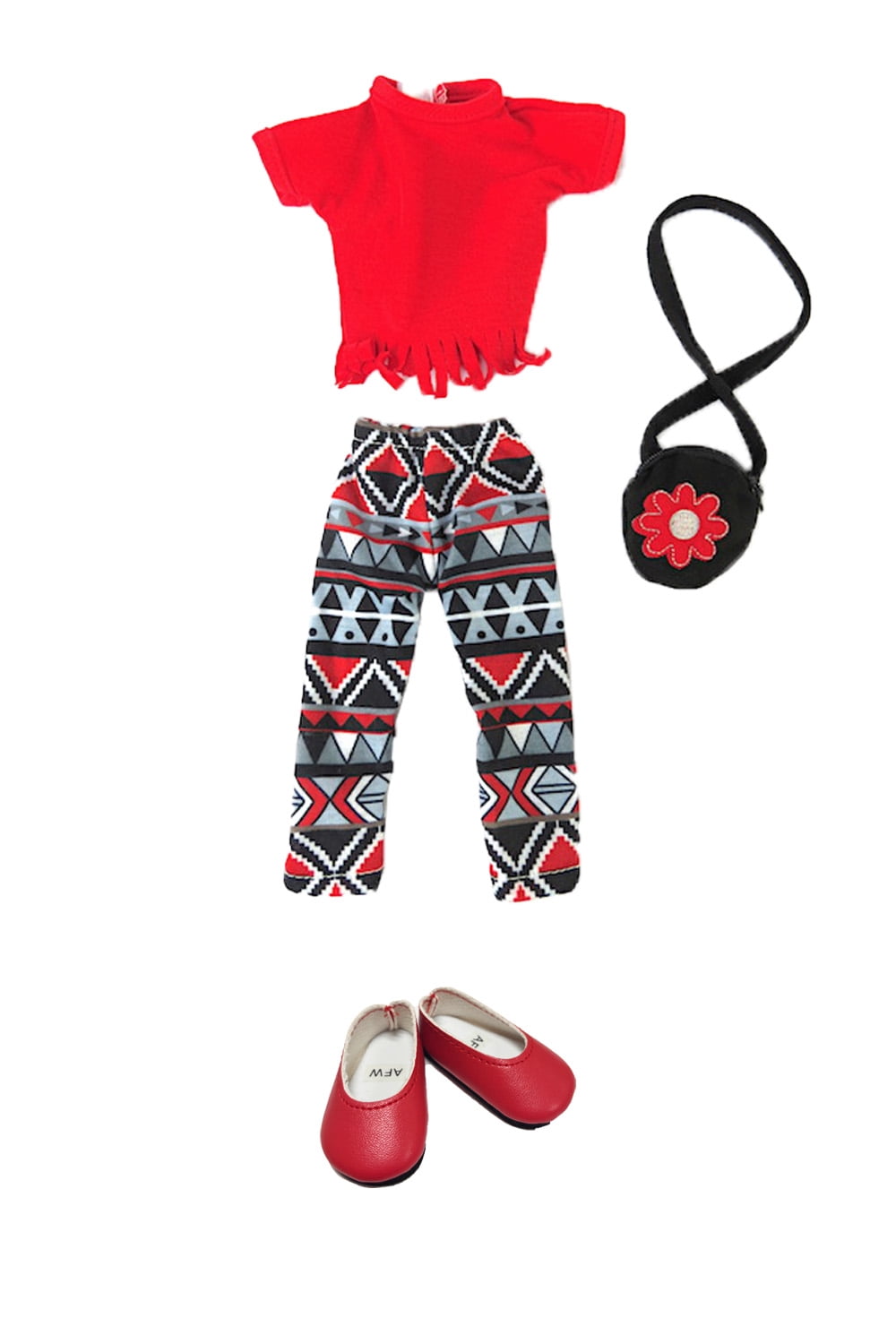 14.5in Doll Opal Brown Hair Brown Eyes Three Outfits and Box Included | American Fashion World