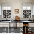 thumbnail image 4 of Pioneer Kitchen Curtains and Valance Set 24 Inch Tier Pioneer Colorful Floral Curtains Small Drapes for Cafe Living Room Bathroom Farmhouse 3 Pieces Set Rod Pocket, 4 of 6