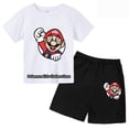 thumbnail image 2 of Nuevo conjunto de dos piezas de camiseta y pantalones cortos de Super Sonic, conjuntos de ropa para niños, niños y niñas, camisetas, camiseta y pantalones de Sonic, 2 of 5
