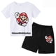 thumbnail image 2 of Nuevo conjunto de dos piezas de camiseta y pantalones cortos de Super Sonic, conjuntos de ropa para niños, niños y niñas, camisetas, camiseta y pantalones de Sonic, 2 of 4