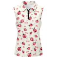 thumbnail image 2 of FASHOFT Sleeveless Golf Polo Shirts for Women Tennis Collared Tank Tops Quick Dry V Neck Lightweight Shirt White XXL, 2 of 3