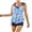 Blue, variant on WREESH Womens Two Piece Swimsuit Swim Dress Tankini Swimsuits Ruffle Pleated Tiered Short Dresses Fashion Casual Print Bikini Swimsuit Beach Bathing Suit Blue
