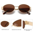 thumbnail image 4 of Gafas de Sol RayGaze Retro Ovaladas con Protección UV400 para Mujeres, 4 of 6