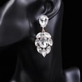 thumbnail image 4 of Boucles d'Oreilles Mode en Acier Inoxydable Boucles d'Oreilles Rondes Créatives pour Femmes Boucles d'Oreilles Pendantes en Cristal pour Femmes, 4 of 7