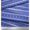 thumbnail image 2 of Soimoi Poly Georgette Fabric Aztec Geometric Decor Fabric Printed Yard 42 Inch Wide, 2 of 3
