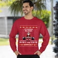 thumbnail image 3 of Christmas Sweatshirt, I'm Gonna Sleigh This Workout Christmas Sweatshirt, Muscular Santa Ugly Holiday Jumper, Funny Gym Lover Gift for Weightlifters & Fitness Fans, 3 of 5