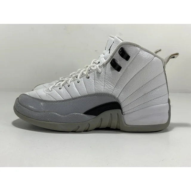 Ni - ke Ni - ke Boys Air Jordan 12 510815-108 White Basketball Shoes Sneakers Size 7Y