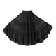 thumbnail image 1 of Falda de baile para mujer, estilo flamenco, estándar, vals, fiesta, larga, de malla, con vuelo Negro, 1 of 9