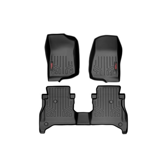Rough Country Floor Mats for 2020-2026 Jeep Gladiator JT - M-61505