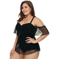 thumbnail image 3 of Maillot de Bain Grande Taille pour Femmes, Contrôle du Ventre, Bonnet Souple, Robe de Bain une Pièce, 3 of 5