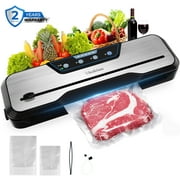 Beelicious Vacuum Sealer, 8-In-1 Powerful Food Sealer Vacuum Sealer Machine, with Pulse Function, Moist&Dry Mode and External VAC for Jars and Containers | Build-in Cutter | LED Indicator |