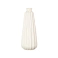 thumbnail image 6 of DecMode 20" Cream Magnesium Oxide Vase with Carved Grooves, 6 of 9