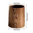 thumbnail image 2 of Chmadoxn Tools&Home Improvement Chinese Retro Imitation Wood Grain Garbage Can Household Large Capacity Living Room Kitchen Bathroom Hotel Paper garbage bin, 2 of 2