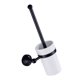 thumbnail image 5 of Set de cepillo de WC Cepillo de Tocador de Cobre Completo Estante de Cepillo Tocador Taza de Cerámica Tocador Fijado Negro de Magideal Set de cepillo de WC, 5 of 7