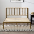 thumbnail image 2 of Rest Haven Bandon Metal Platform Bed with Headboard, Full, Gold, 2 of 15