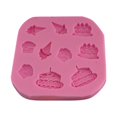 thumbnail image 1 of Molde de pastel de silicona para helado / postre / pastel con revestimiento antiadherente - Perfecto para hornear, decorar y hacer dulces - Calidad profesional, 1 of 5