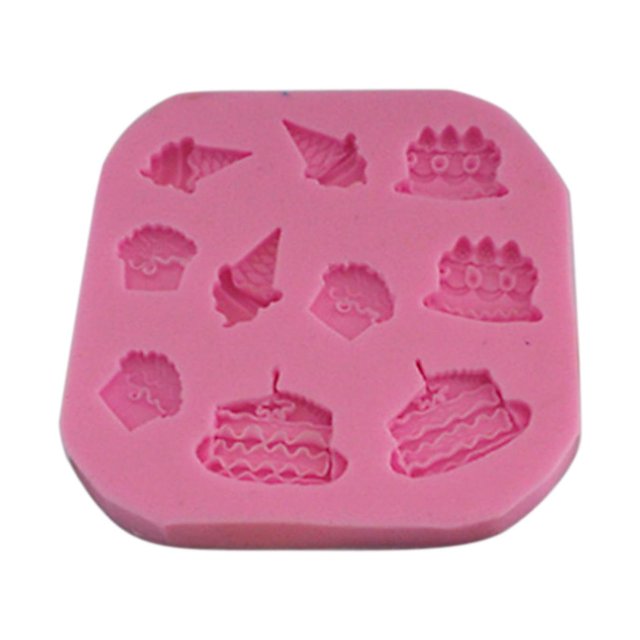 Molde de pastel de silicona para helado / postre / pastel con revestimiento antiadherente - Perfecto para hornear, decorar y hacer dulces - Calidad profesional