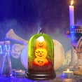 thumbnail image 4 of Halloween LED Luminous Decor, Pumpkin Shaped Skull Light Ornament, Spooky Glowing Desktop Prop for Bar, KTV, Home Indoor Tabletop Layout, Halloween Festival Party Decoration, 4 of 4