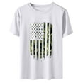 thumbnail image 5 of Women Independence Day Crewneck Short Sleeve Tshirt USA Patriotic Graphic Tops Summer Lightweight Beach Shirt Daily Outdoor Sporting Tees, 5 of 7