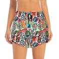 thumbnail image 4 of Lsque Cute Nautical Printed Women's Running Shorts with Liner Pockets,Elastic Quick Dry Workout Athletic Gym Yoga Shorts,Womens High Waist Shorts-Medium, 4 of 9