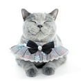 thumbnail image 4 of UDIYO Cat Bib Soft Touch Lovely Bandana Adjustable Bow Collar Bib Lace Neck Scarf Pet Neckerchief for Small Dogs, 4 of 7