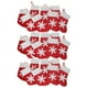 thumbnail image 1 of 24 mini calcetines navideños con forma de copo de nieve, ideales para decorar dulces y aperitivos. Perfectos para fiestas., 1 of 8