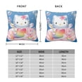 thumbnail image 2 of Hello Kitty Pillow Cover, Square Throw Pillow Cases For Couch Sofa Bed Living Room,Home Decorative, 26"X26", 2 of 9