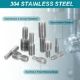 thumbnail image 4 of Uxcell M8x10 to M10x10 Double End Threaded Stud Screw Bolt, 15 Pack Stainless Steel Rod Bolts, 20mm Long, 4 of 6