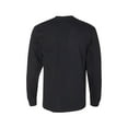 thumbnail image 4 of Gildan Hammer Long Sleeve T-Shirt Adult Men -GR40 100% Cotton Crew Neck Tee, 6 Pack, Black, XL, 4 of 5