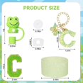 thumbnail image 2 of YWC-8PCS Green Cup Accessories Set For Stanley 30oz 40oz,Including Boot,Spill Proof Stopper,2PCS Stanley Straw Cover and 2PCS Sticker Letter (Letter C), 2 of 4