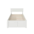 thumbnail image 3 of Orlando Platform Bed with Flat Panel Foot Board and 2 Urban Bed Drawers, Multiple Colors, Multiple Sizes, 3 of 8