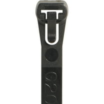 Box Partners Releasable Cable Ties 50# 8" Black 1000 /Case CTR85B
